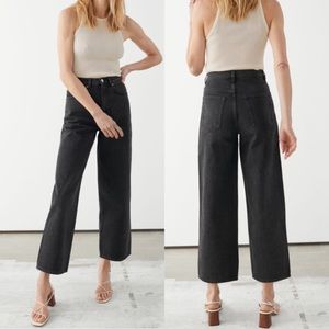 &other stories high waist wide leg jeans